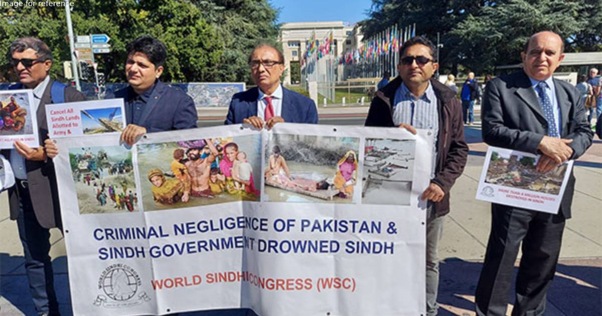 World Sindhi Congress holds protest in Geneva against Pak crimes